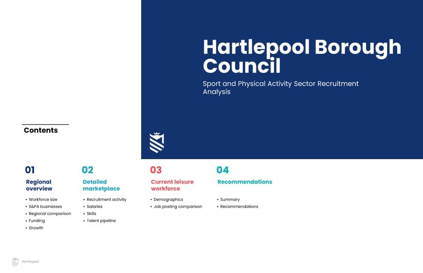 Hartlepool report cover and contents