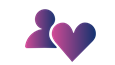Icon of a person and a heart