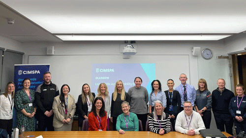 The LSAB board members at a meeting