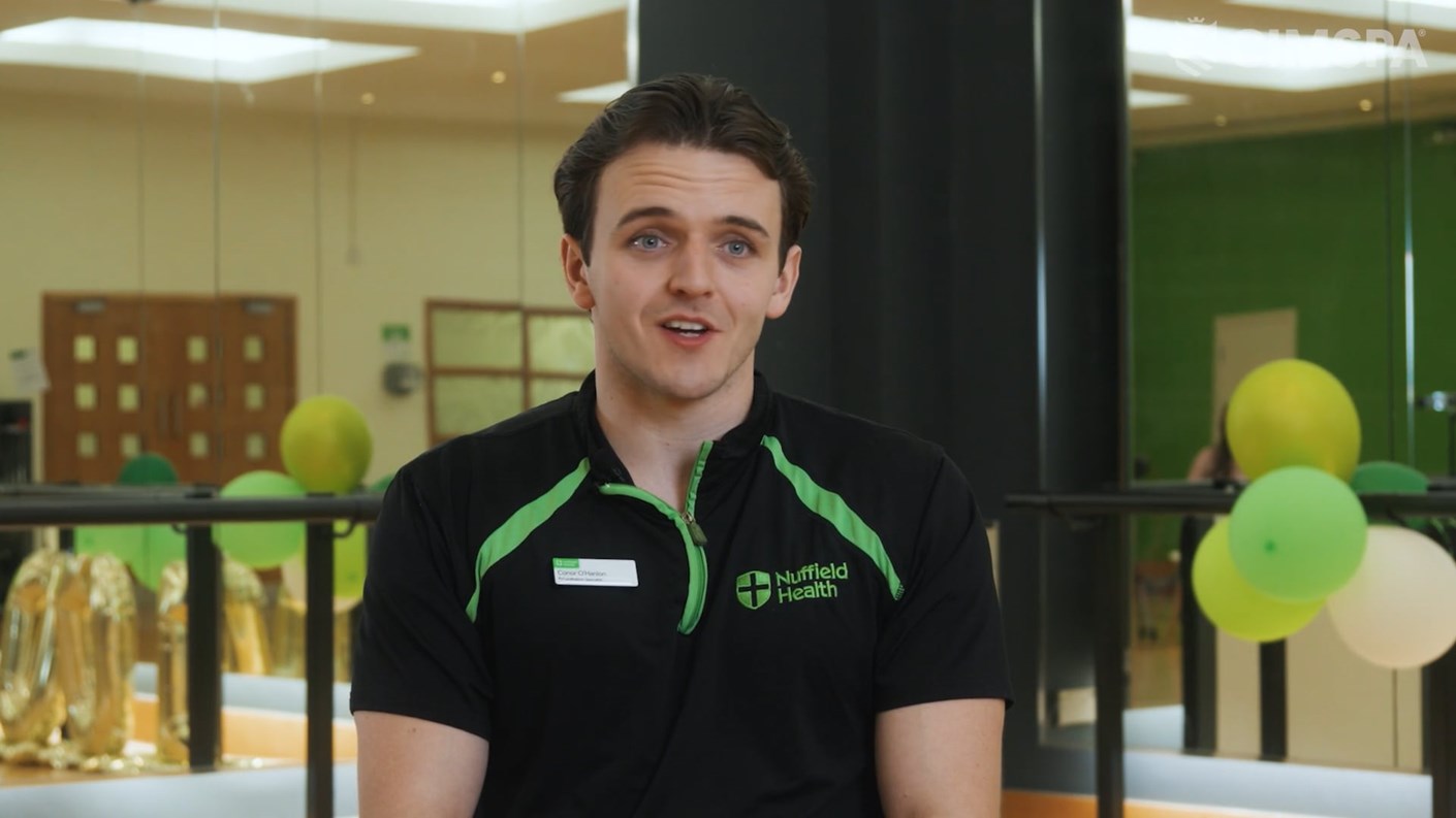 Conor O'Hanlon talking to the camera