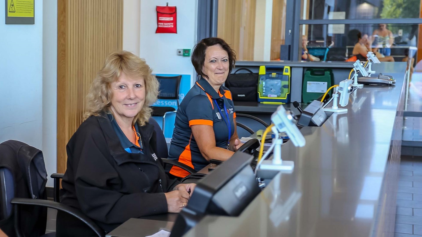 reception staff places leisure