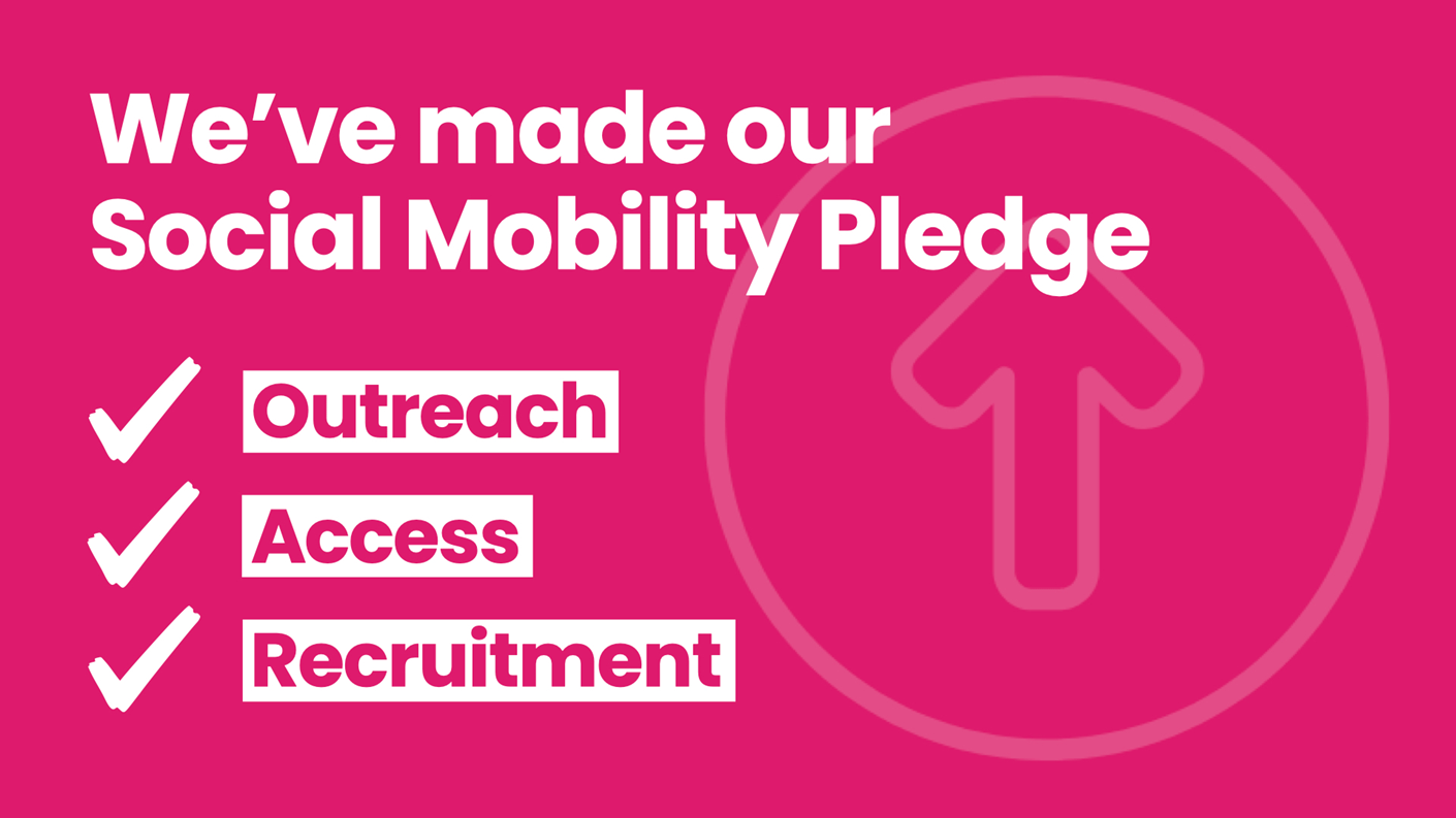 Social mobility pledge logo banner