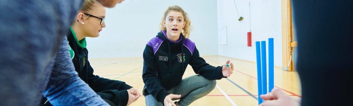 Edge hill students talking